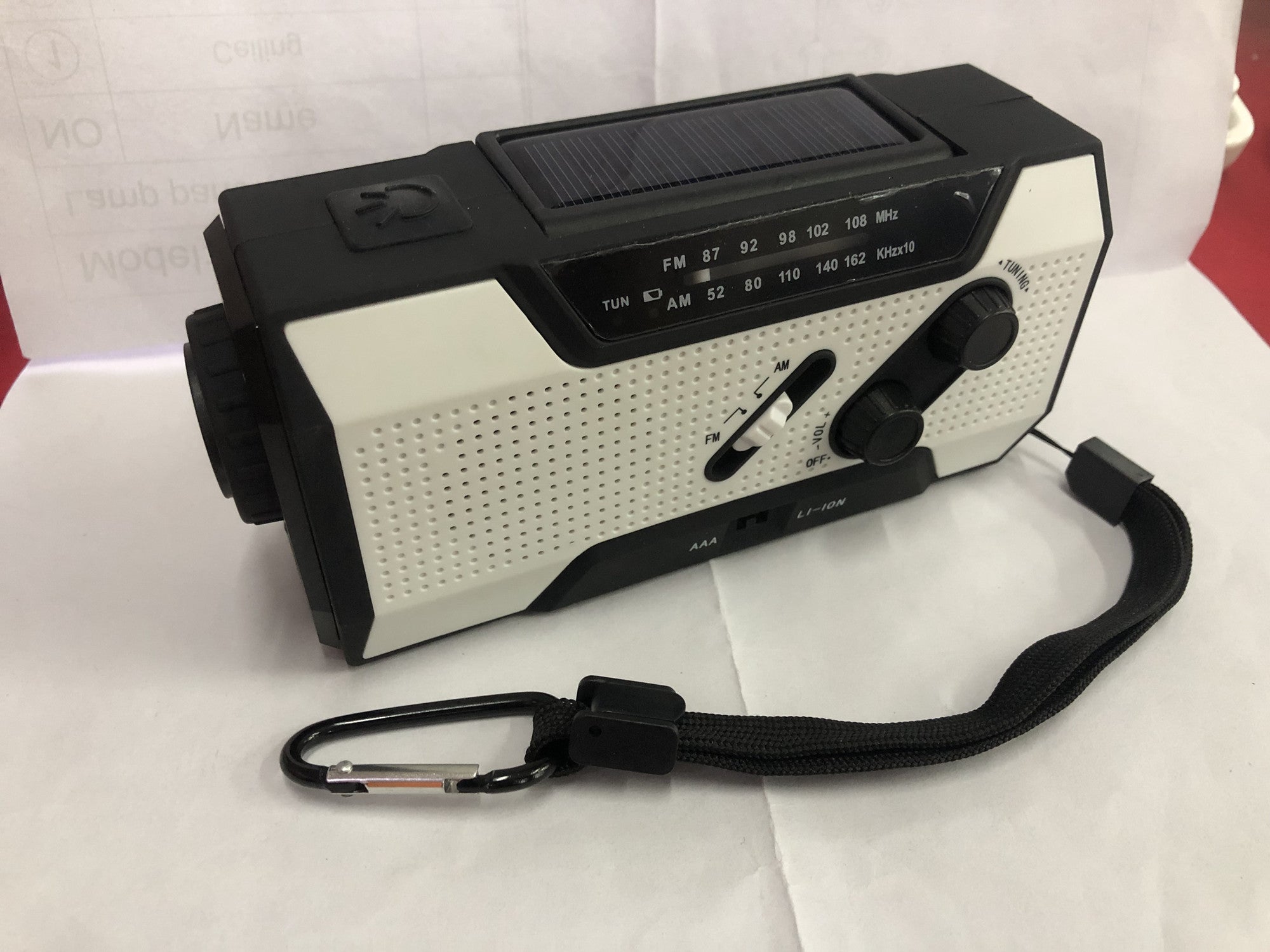 7-in-1 Hand Crank Solar Emergency Radio | AM/FM/NOAA Weather, LED Flashlight, Power Bank & SOS Alert