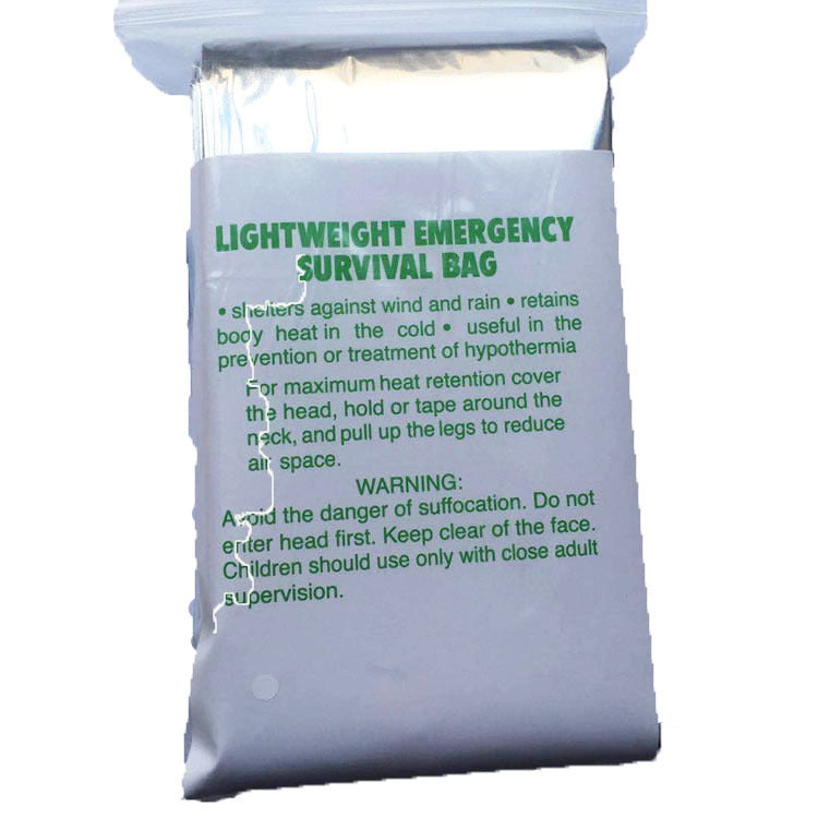 Emergency Mylar Sleeping Bag | Lightweight 140g Thermal Survival Bag for 0°C to -10°C, Camping & Disaster Prep