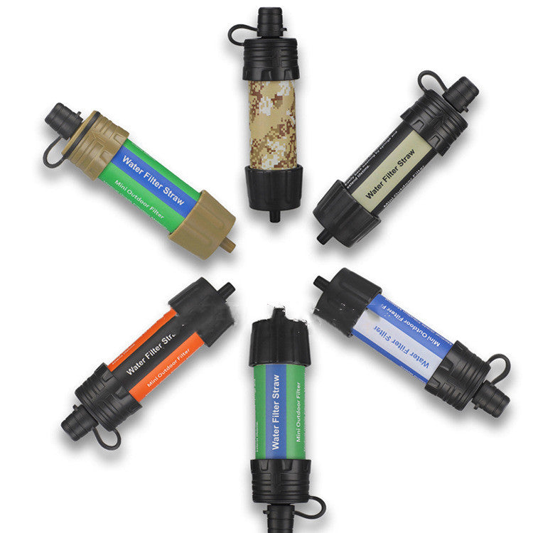 Mini Portable Water Filter Straw | 5,000L Survival Filtration to 0.01 Microns for Camping & Emergency