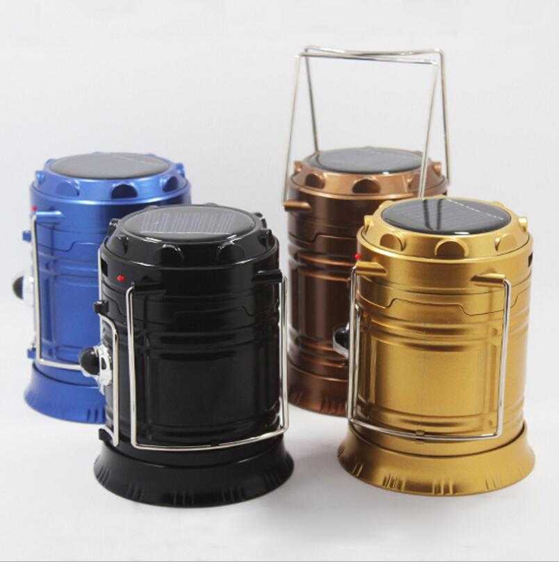 Collapsible Solar LED Camping Lantern | USB Rechargeable, 2 Modes, Waterproof & Shockproof for Camping & Emergencies