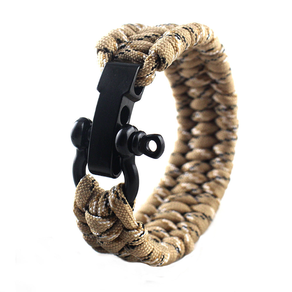Field Emergency Survival Bracelet | Multi-Tool Paracord Wristband for Camping, Hiking & Emergency Preparedness