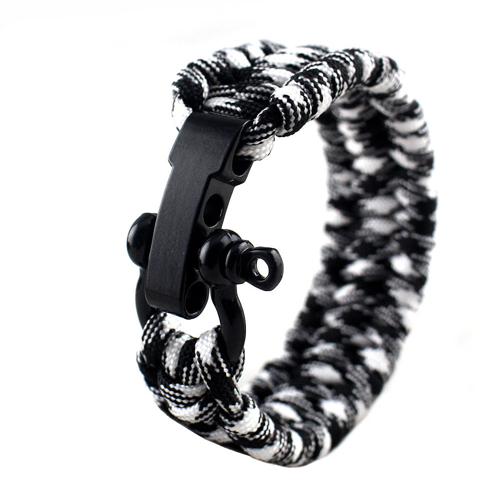 Field Emergency Survival Bracelet | Multi-Tool Paracord Wristband for Camping, Hiking & Emergency Preparedness