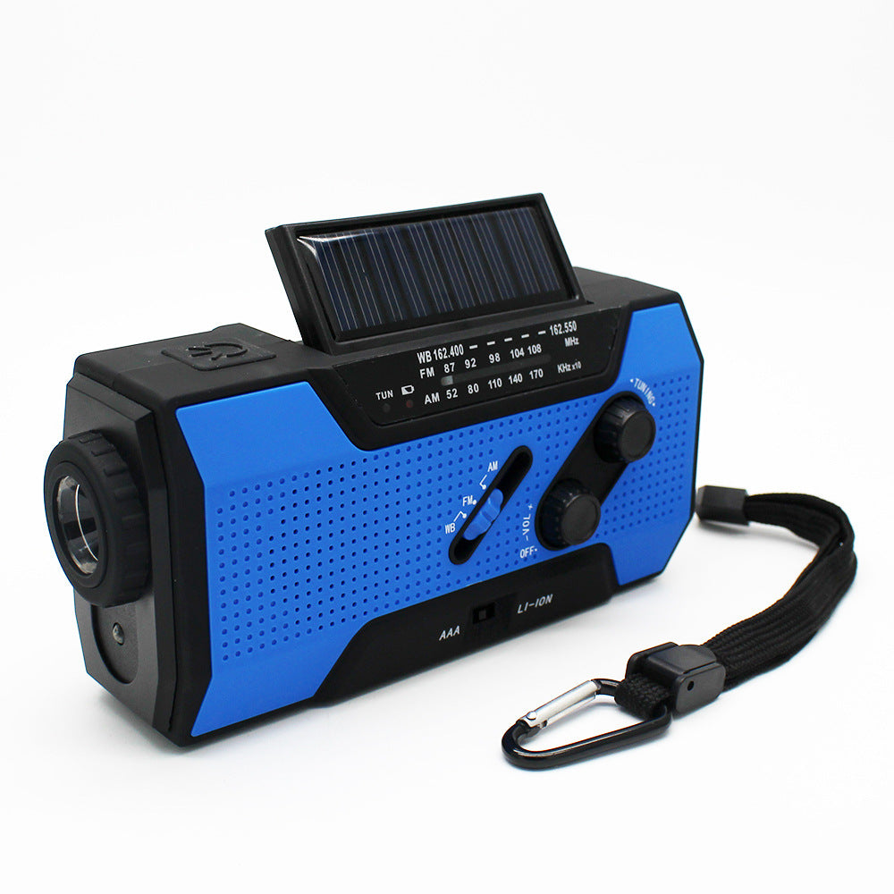 7-in-1 Hand Crank Solar Emergency Radio | AM/FM/NOAA Weather, LED Flashlight, Power Bank & SOS Alert