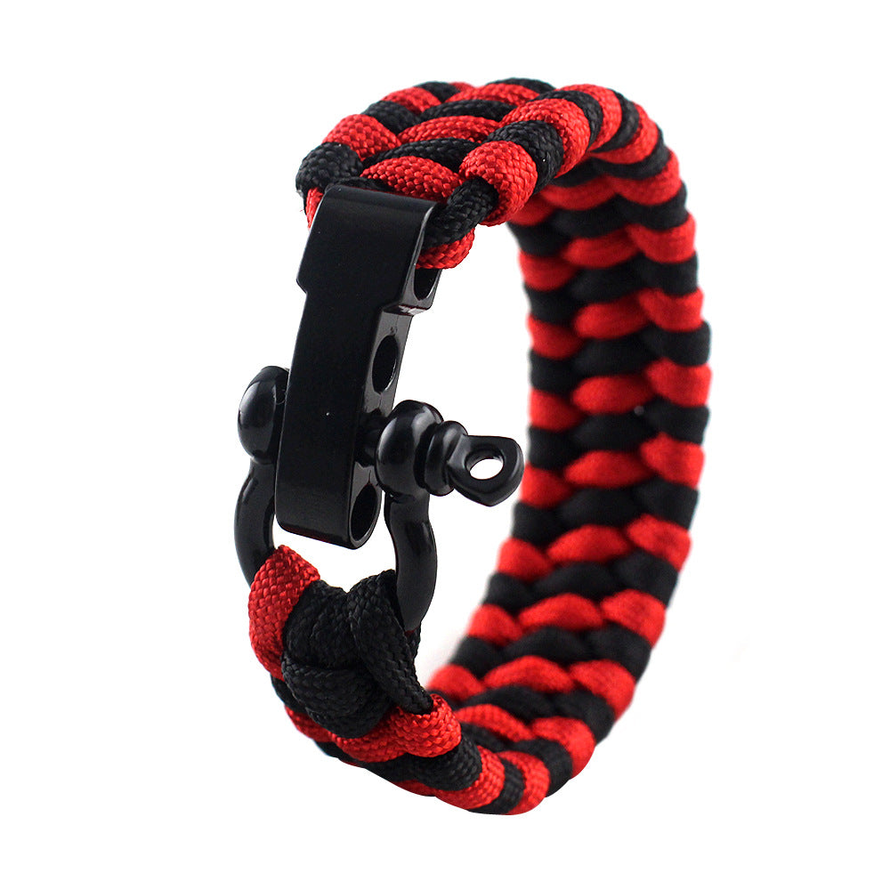 Field Emergency Survival Bracelet | Multi-Tool Paracord Wristband for Camping, Hiking & Emergency Preparedness