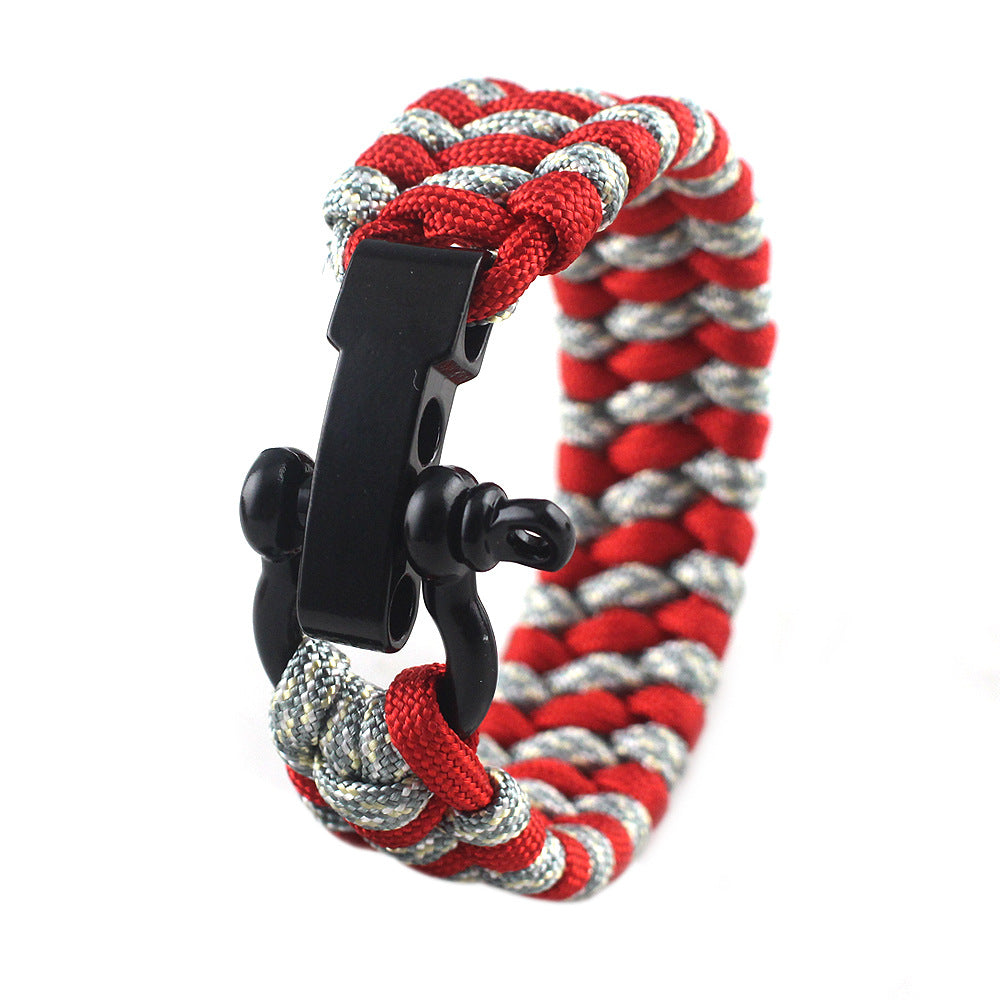 Field Emergency Survival Bracelet | Multi-Tool Paracord Wristband for Camping, Hiking & Emergency Preparedness