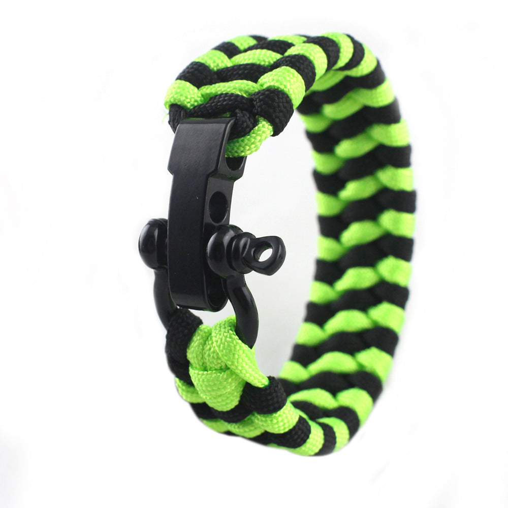 Field Emergency Survival Bracelet | Multi-Tool Paracord Wristband for Camping, Hiking & Emergency Preparedness