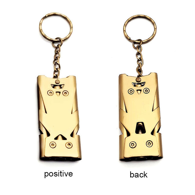 Stainless Steel Emergency Survival Whistle | High-Decibel Double & Triple Tube Blast for Outdoor, Hiking & Emergency Signaling