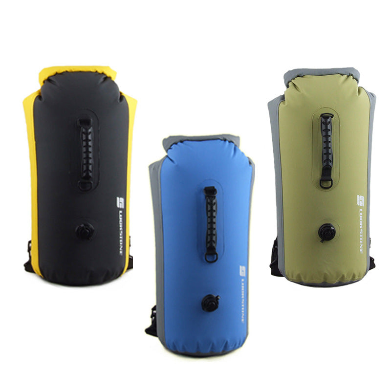 60L Waterproof Dry Bag Backpack | IPX7 Inflatable Roll-Top Pack for Rafting, Kayaking & Outdoor Adventures