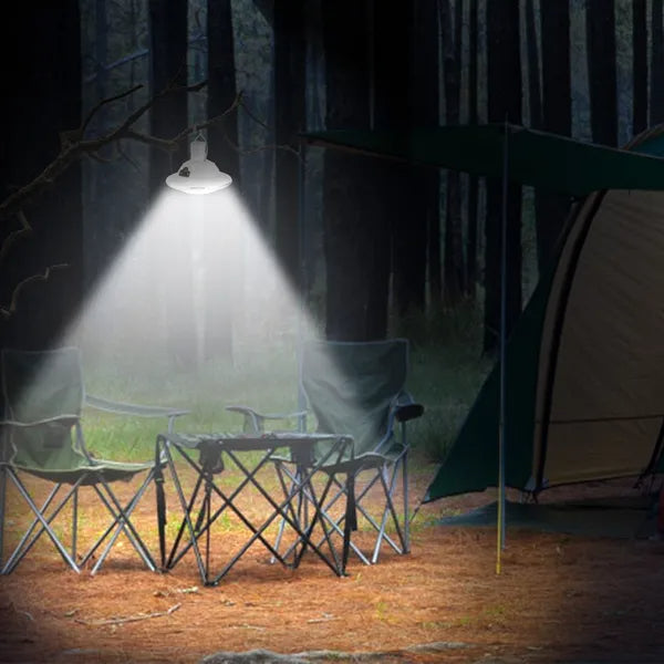Solar Hanging LED Camping Lantern | 300LM, Remote Control, 8-Hour Runtime, Auto On/Off for Camping & Emergencies