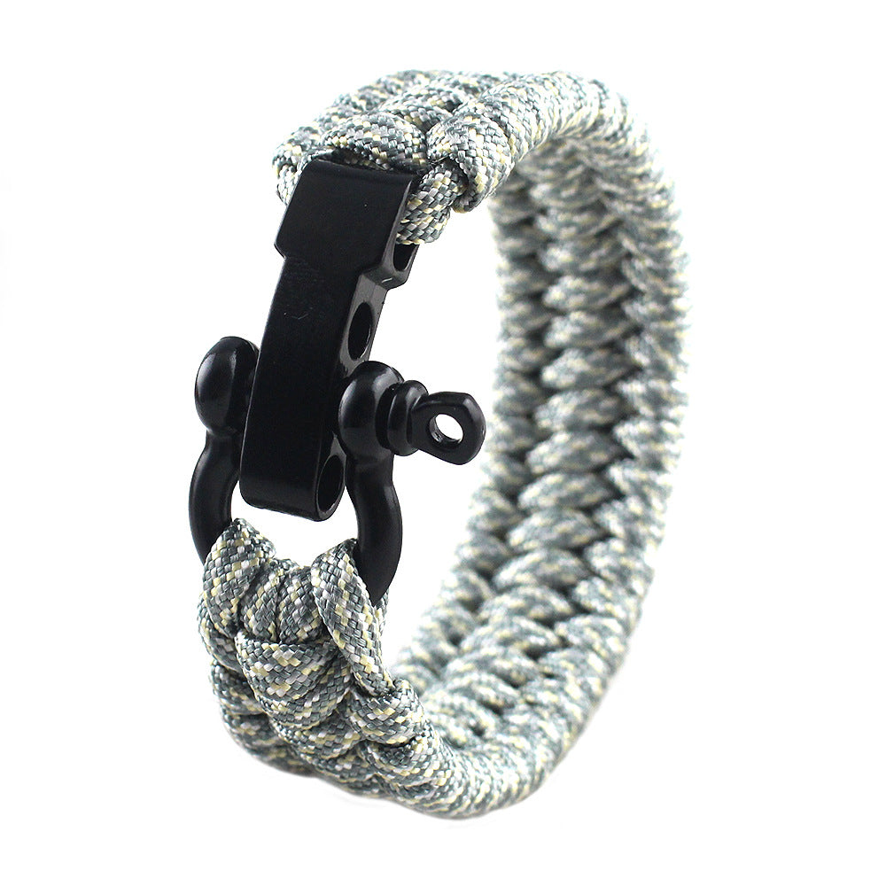 Field Emergency Survival Bracelet | Multi-Tool Paracord Wristband for Camping, Hiking & Emergency Preparedness