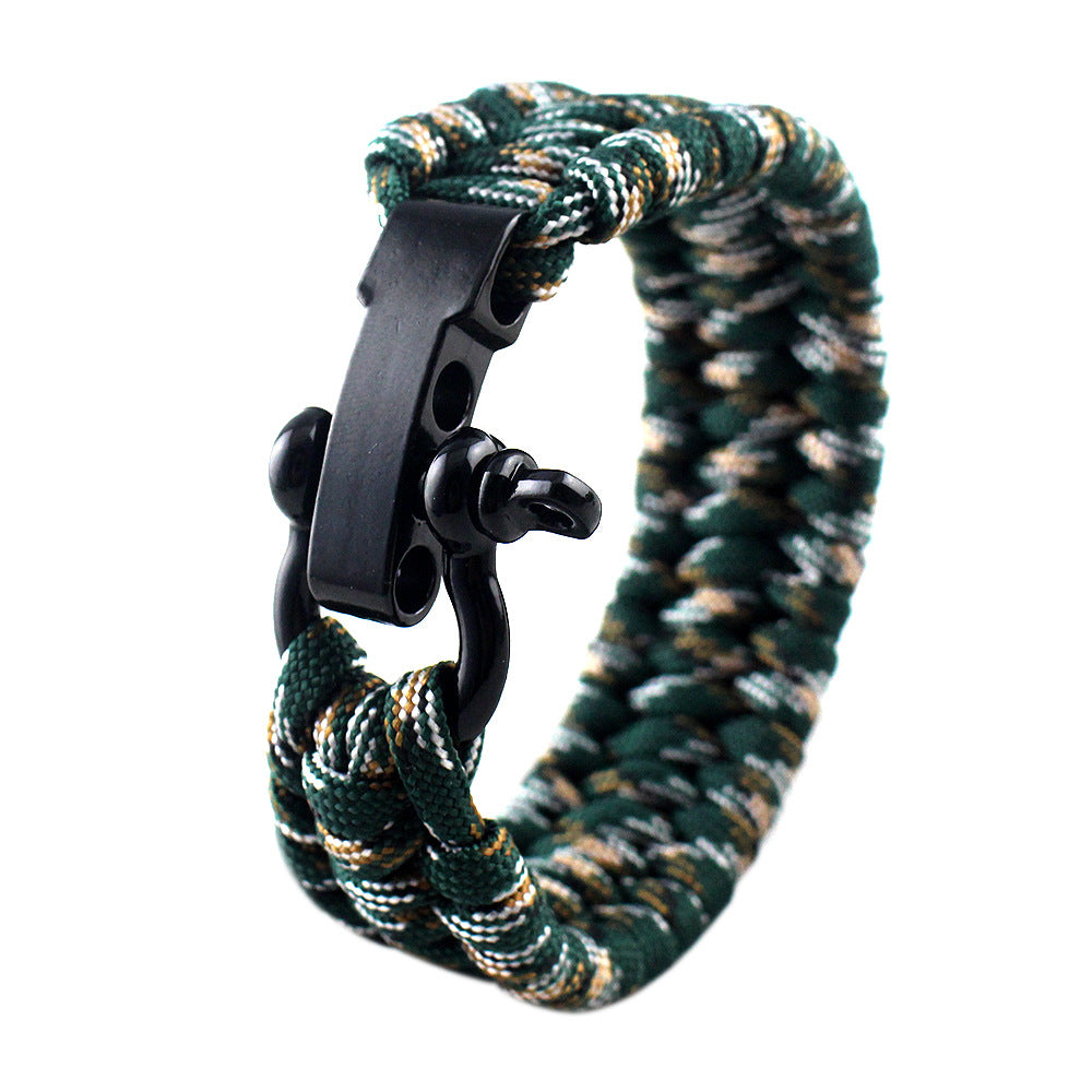 Field Emergency Survival Bracelet | Multi-Tool Paracord Wristband for Camping, Hiking & Emergency Preparedness