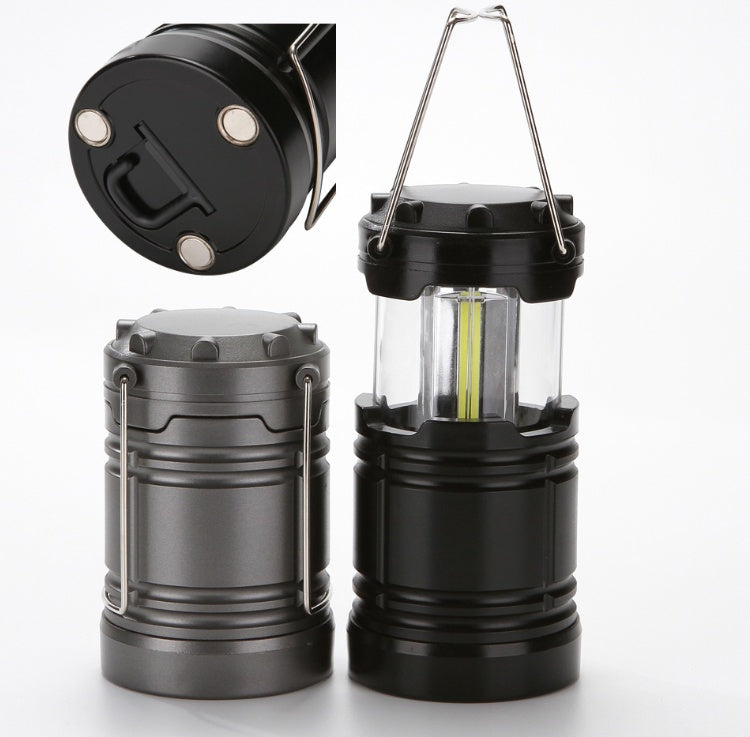 COB Portable Camping Tent Light | Battery-Powered Emergency Lantern for Camping, Home & Power Outages