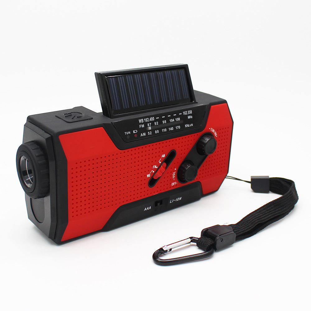 7-in-1 Hand Crank Solar Emergency Radio | AM/FM/NOAA Weather, LED Flashlight, Power Bank & SOS Alert