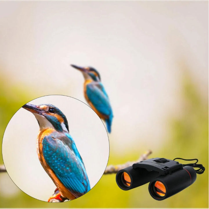30x60 Compact Folding Binoculars | Lightweight 163g Telescope for Hiking, Hunting, Travel & Emergency Prep