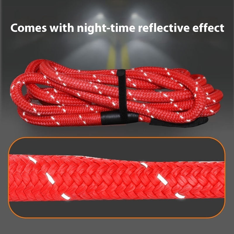 Elastic Emergency Tow & Recovery Rope with Soft Shackle | Nylon, 6M or 9M, 19mm–26mm for Vehicle Recovery & Rescue