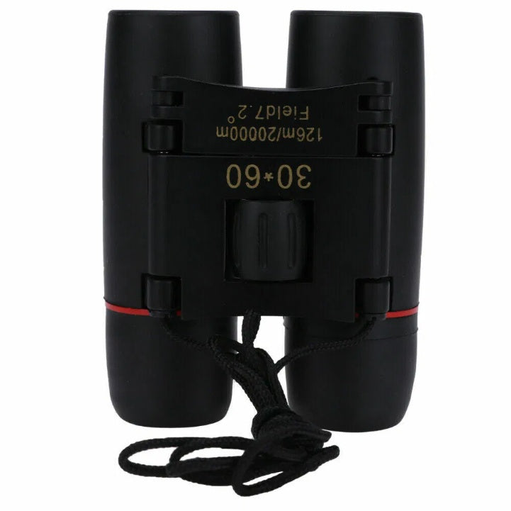 30x60 Compact Folding Binoculars | Lightweight 163g Telescope for Hiking, Hunting, Travel & Emergency Prep