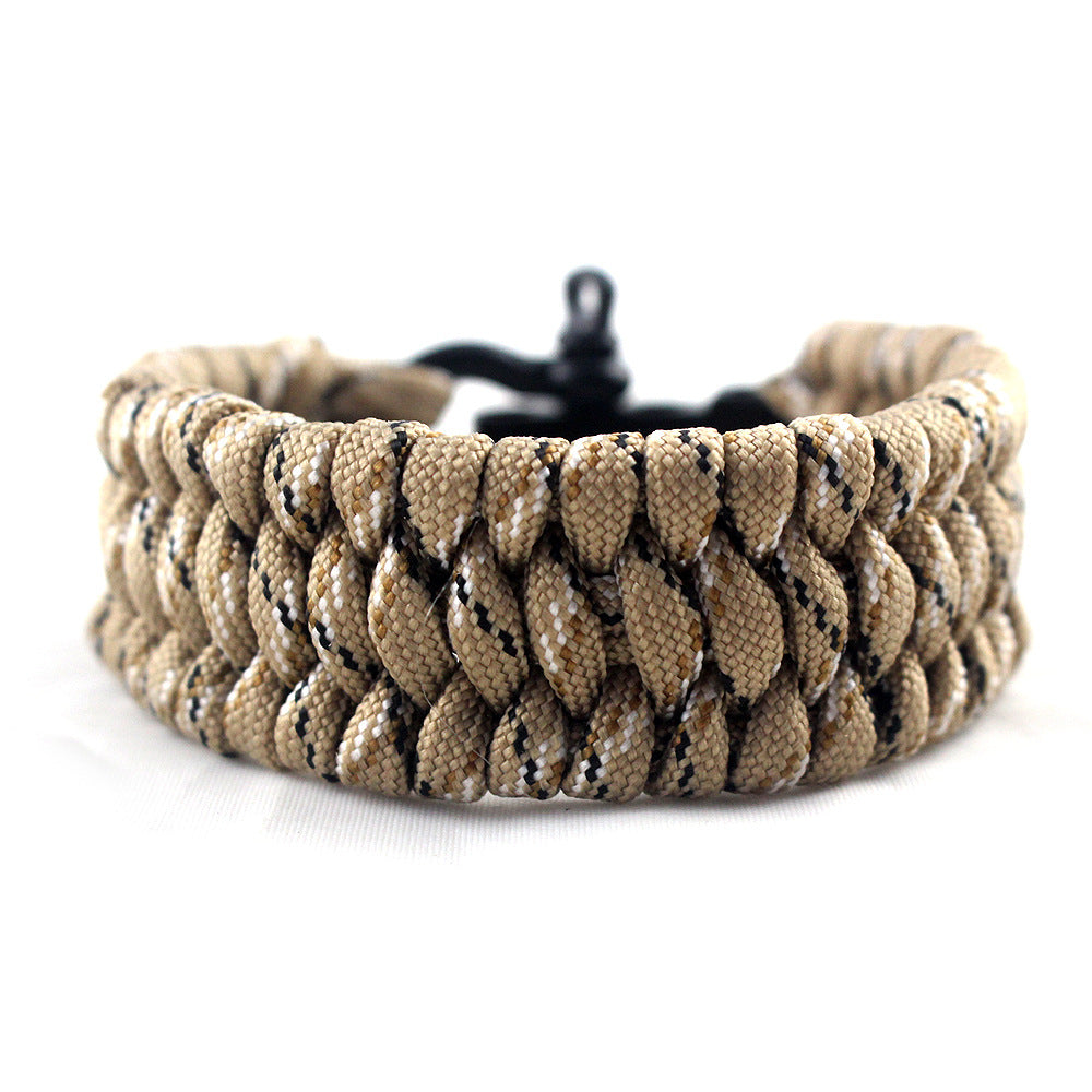 Field Emergency Survival Bracelet | Multi-Tool Paracord Wristband for Camping, Hiking & Emergency Preparedness