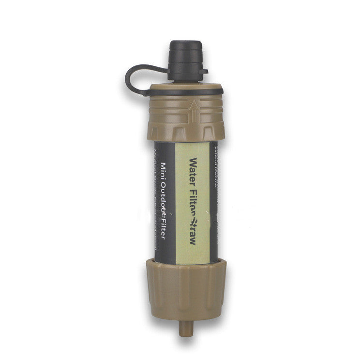 Mini Portable Water Filter Straw | 5,000L Survival Filtration to 0.01 Microns for Camping & Emergency