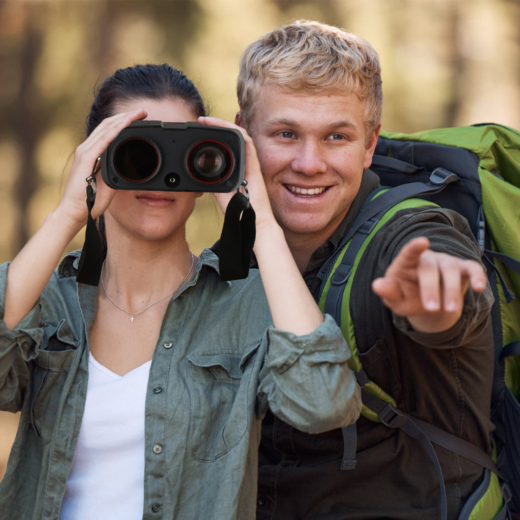 4K Night Vision Goggles | 10X Zoom, 2624ft Range, WiFi App Control, 3" Screen & 64G Card for Hunting & Security
