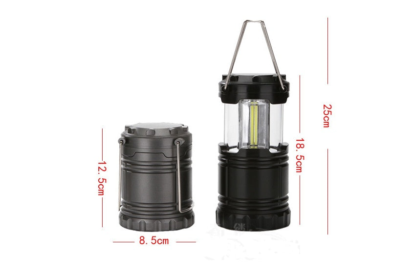 COB Portable Camping Tent Light | Battery-Powered Emergency Lantern for Camping, Home & Power Outages