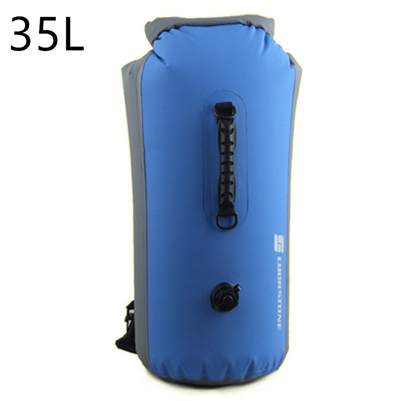 60L Waterproof Dry Bag Backpack | IPX7 Inflatable Roll-Top Pack for Rafting, Kayaking & Outdoor Adventures