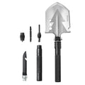 8-in-1 Military Folding Survival Shovel | 30Cr13 Steel, Knife, Compass, Fire Starter, Glass Breaker & Extension Rods
