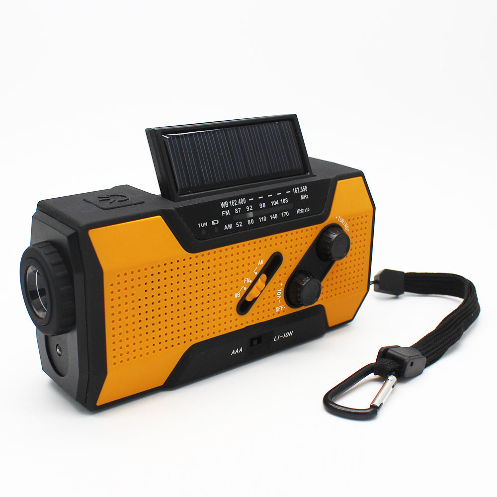 7-in-1 Hand Crank Solar Emergency Radio | AM/FM/NOAA Weather, LED Flashlight, Power Bank & SOS Alert