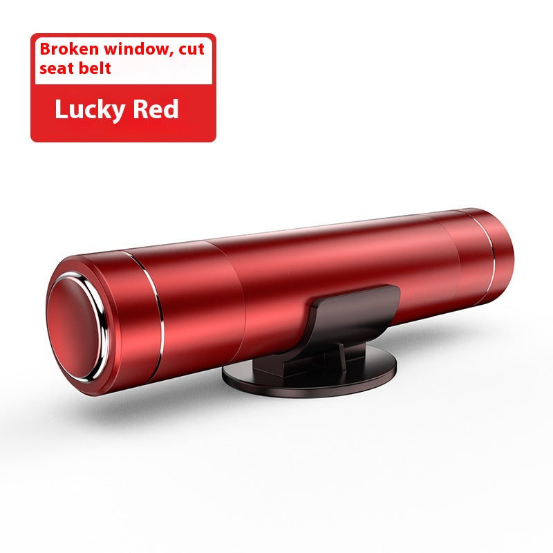 Aluminum Emergency Car Window Breaker | Multifunctional Vehicle Escape Tool in 3 Styles, Black, Red & Silver