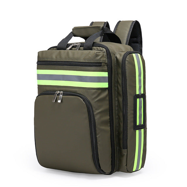Professional Emergency First Aid Bag | Waterproof Oxford Organizer for Earthquake, Rescue & Medical Kits — Army Green, Navy Blue, Red