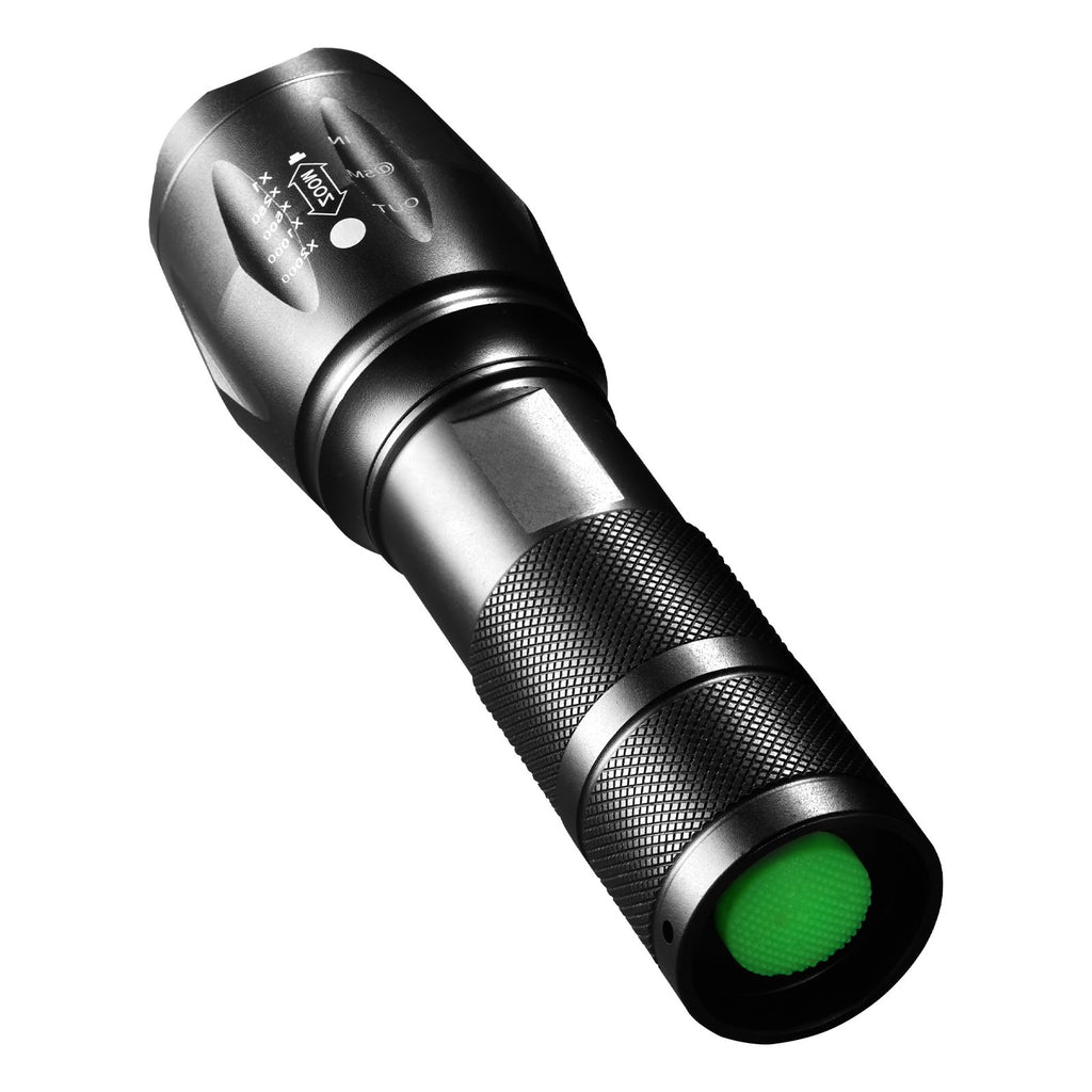 VEVOR 2000LM Flashlight 2-Pack | 5 Modes, Adjustable Focus, IP44 Waterproof, 150M Beam for Camping & Emergency
