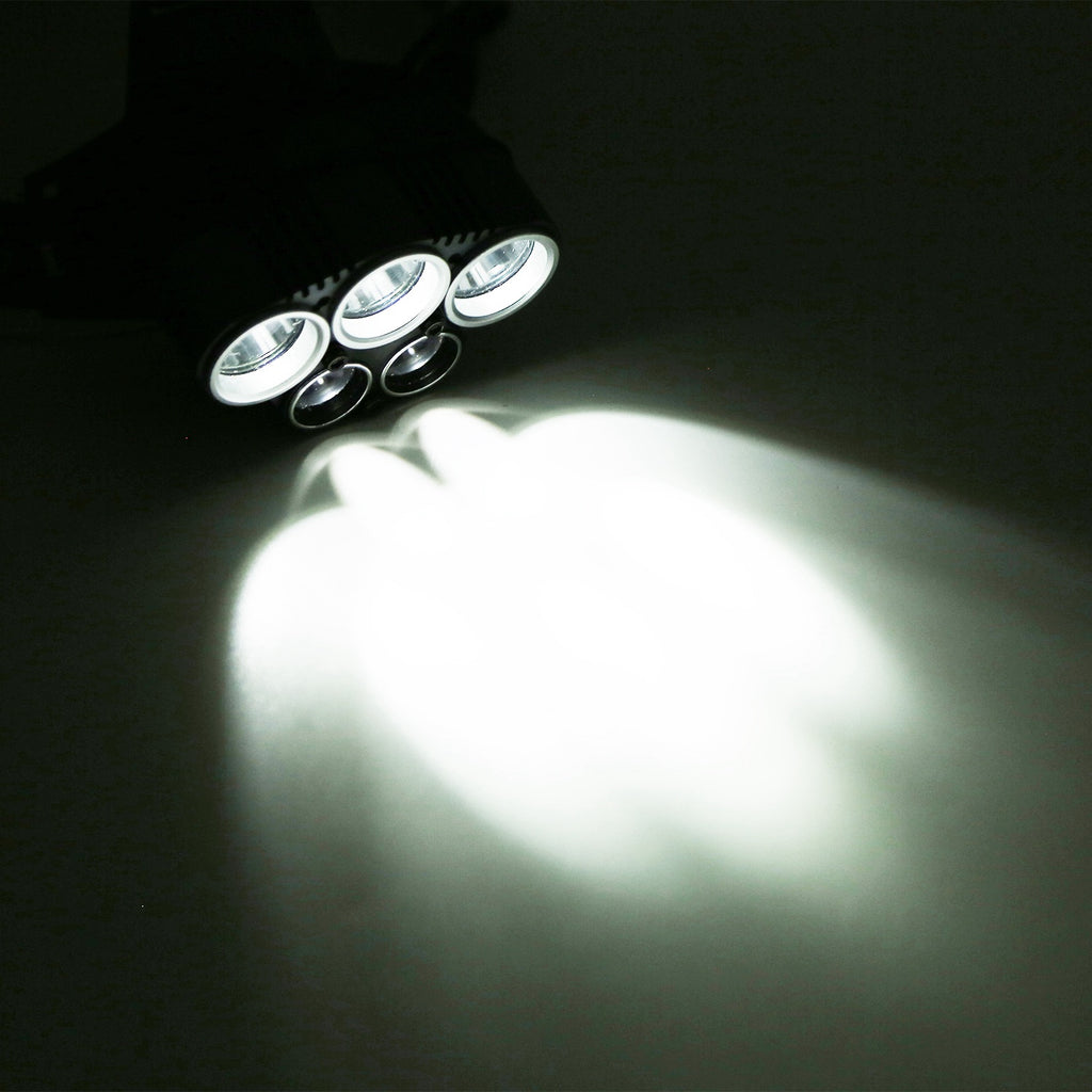 20,000 Lumen Professional LED Headlamp | 5 LED Beads, 6 Modes, 150° Adjustable, IPX4, USB Rechargeable