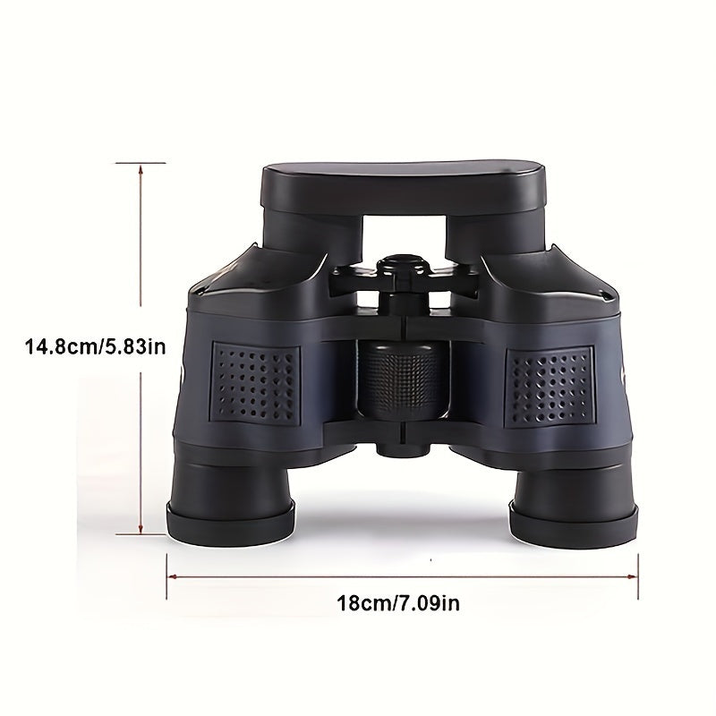 60x60 Professional Binoculars | BAK4 Prism, Low-Light Night Vision, Waterproof & Fog-Proof for Hunting, Birding & Emergencies