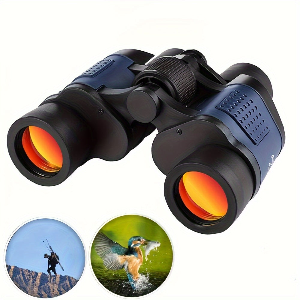 60x60 Professional Binoculars | BAK4 Prism, Low-Light Night Vision, Waterproof & Fog-Proof for Hunting, Birding & Emergencies