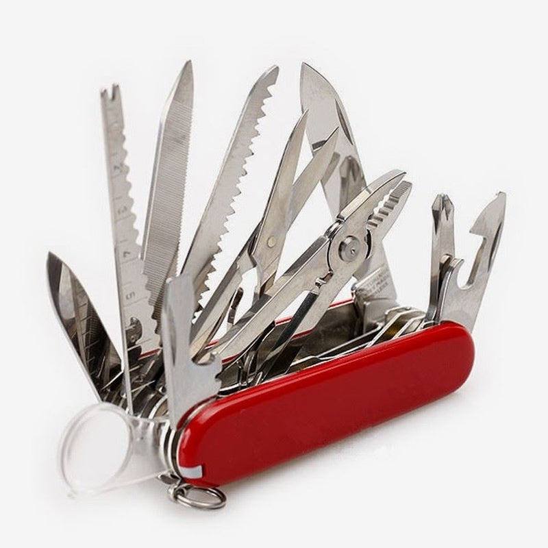 16-in-1 Stainless Steel Multi-Tool | Pocket Survival Tool for Camping, Hiking & Emergency Kits