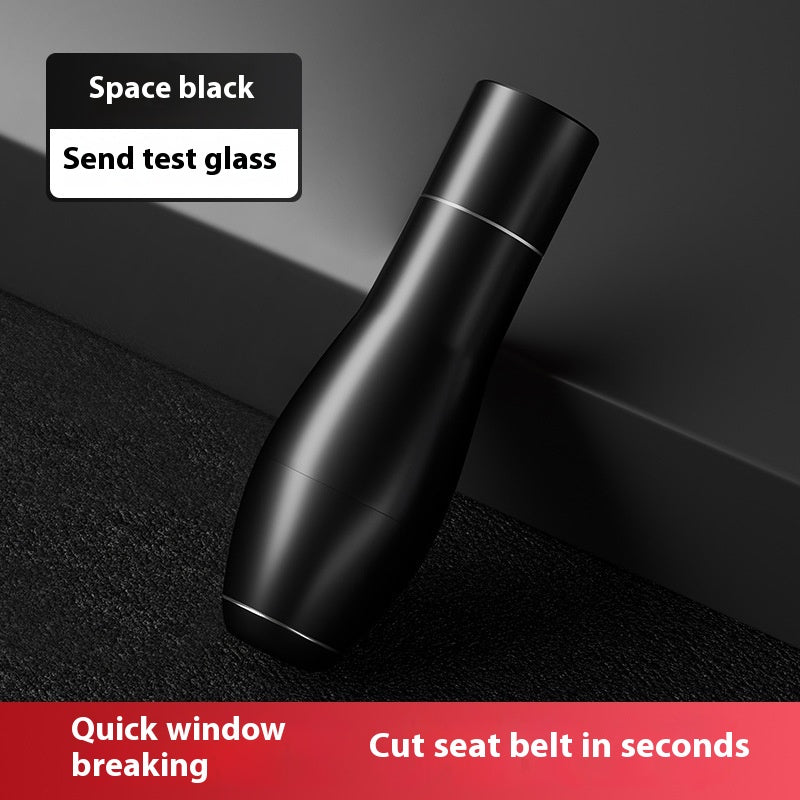 Aluminum Emergency Car Window Breaker | Multifunctional Vehicle Escape Tool in 3 Styles, Black, Red & Silver