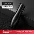 Aluminum Emergency Car Window Breaker | Multifunctional Vehicle Escape Tool in 3 Styles, Black, Red & Silver