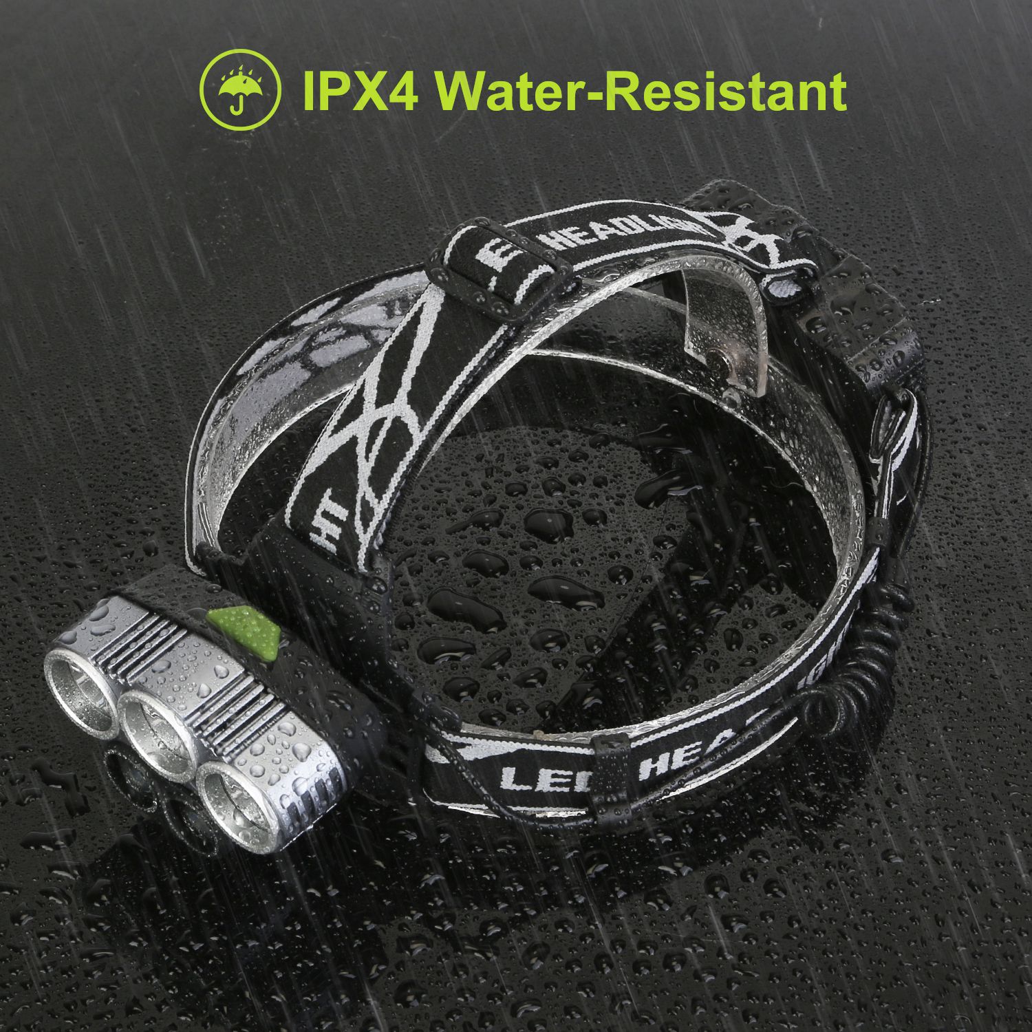 20,000 Lumen Professional LED Headlamp | 5 LED Beads, 6 Modes, 150° Adjustable, IPX4, USB Rechargeable