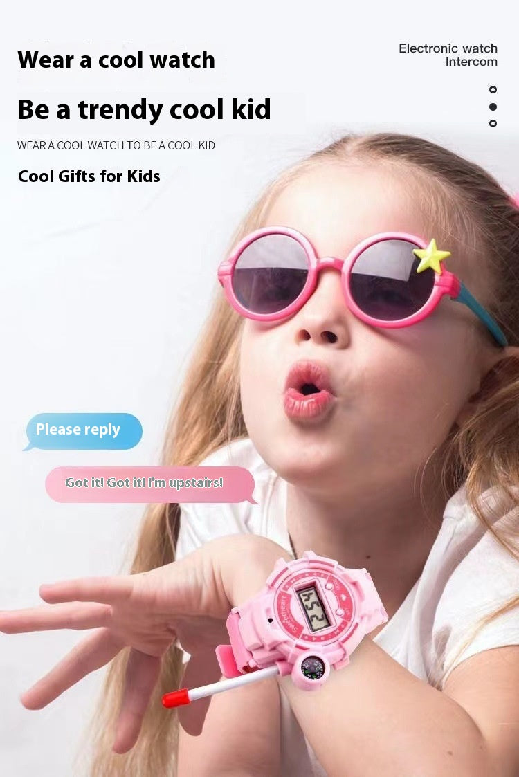 Kids Walkie-Talkie Watch Set | 2-Pack HD Wireless Communication Toy for Ages 4-6, USB Rechargeable