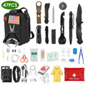 47-Piece Emergency Survival Kit | Complete EDC Gear & Equipment for Camping, Hiking & Disaster Prep