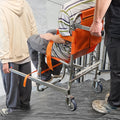 EMS Foldable Emergency Stair Evacuation Chair | 350 lb Capacity, Aluminum Frame, 3-Point Restraint for Elderly & Disabled Evacuation