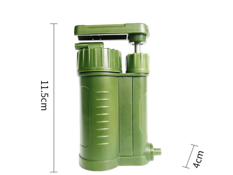 Portable Emergency Water Filter | 0.01μm Ultrafiltration, 1000L+ Capacity, 200ml/min for Camping, Hiking & Disaster Prep
