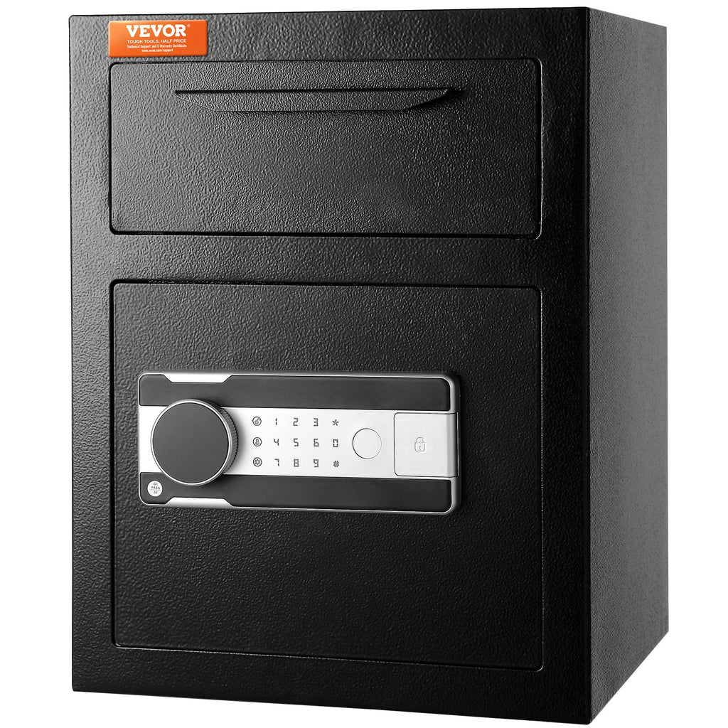 VEVOR 1.7 Cu Ft Depository Drop Safe | Electronic Code Lock, Drop Slot, 2 Emergency Keys for Home, Hotel & Office