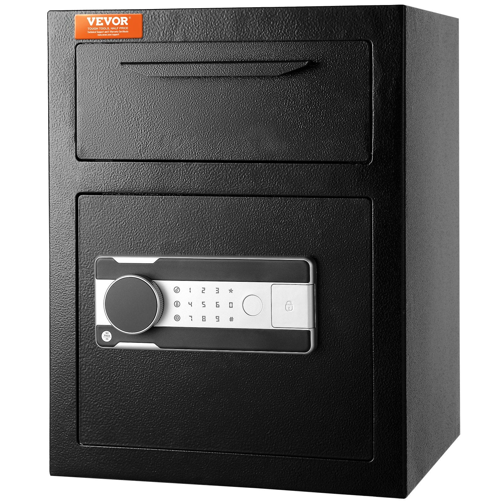 VEVOR 1.7 Cu Ft Depository Drop Safe | Electronic Code Lock, Drop Slot, 2 Emergency Keys for Home, Hotel & Office