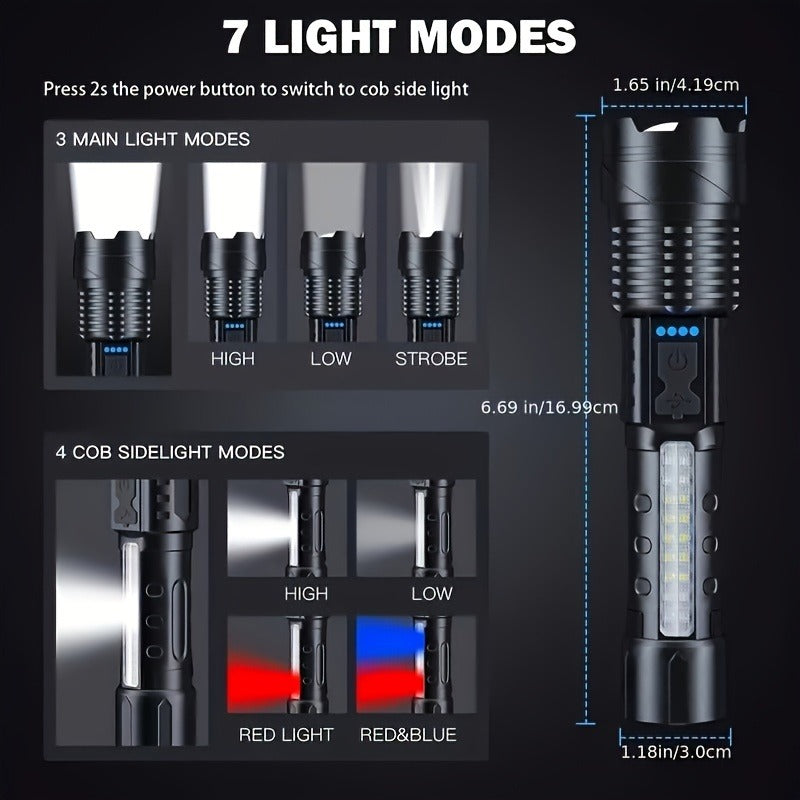 A76 Emergency Flashlight 2-Pack | Batteries Included, Compact & Reliable for Home, Outdoor & Emergency Lighting