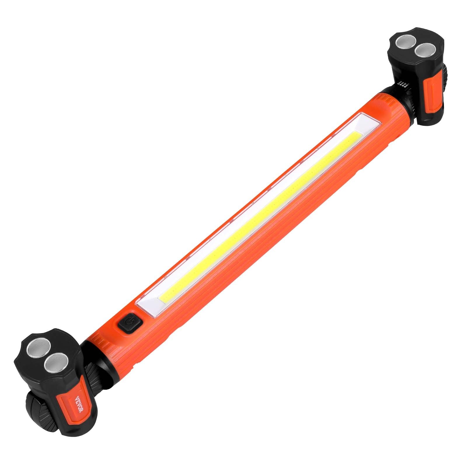 1250LM Magnetic Rechargeable Work Light | 6000mAh USB-C, 180°+360° Rotation, SOS Mode for Garage, Car Repair & Emergency