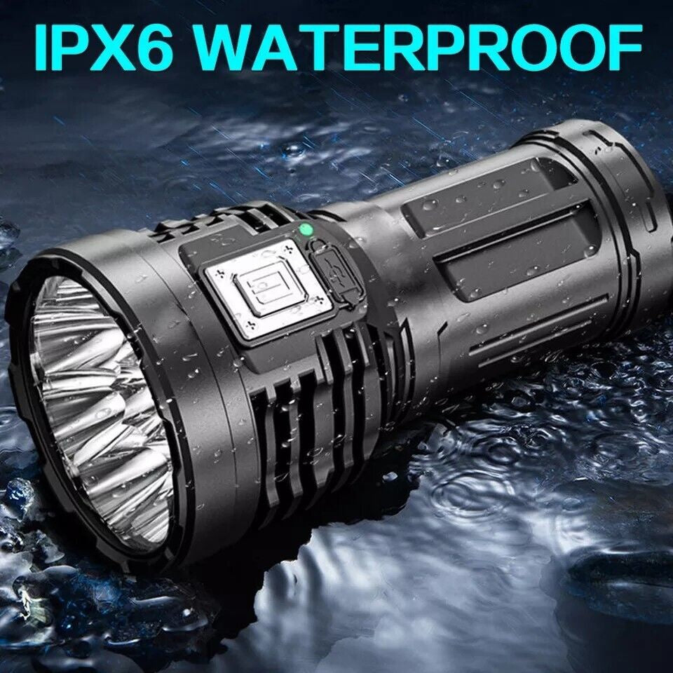 30W Mini LED Flashlight | 1500mAh USB Rechargeable, Super Bright Pocket Torch for Outdoor & Home Emergency