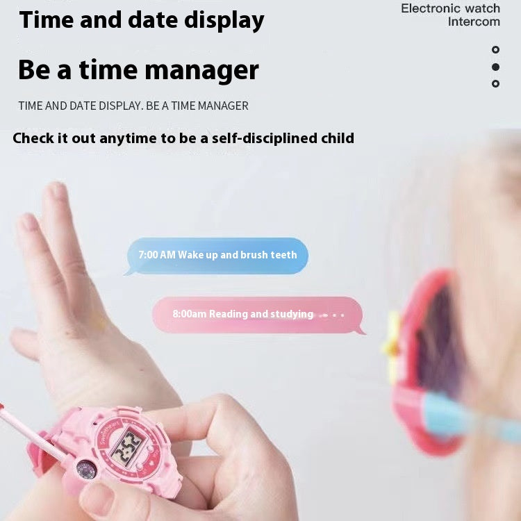 Kids Walkie-Talkie Watch Set | 2-Pack HD Wireless Communication Toy for Ages 4-6, USB Rechargeable