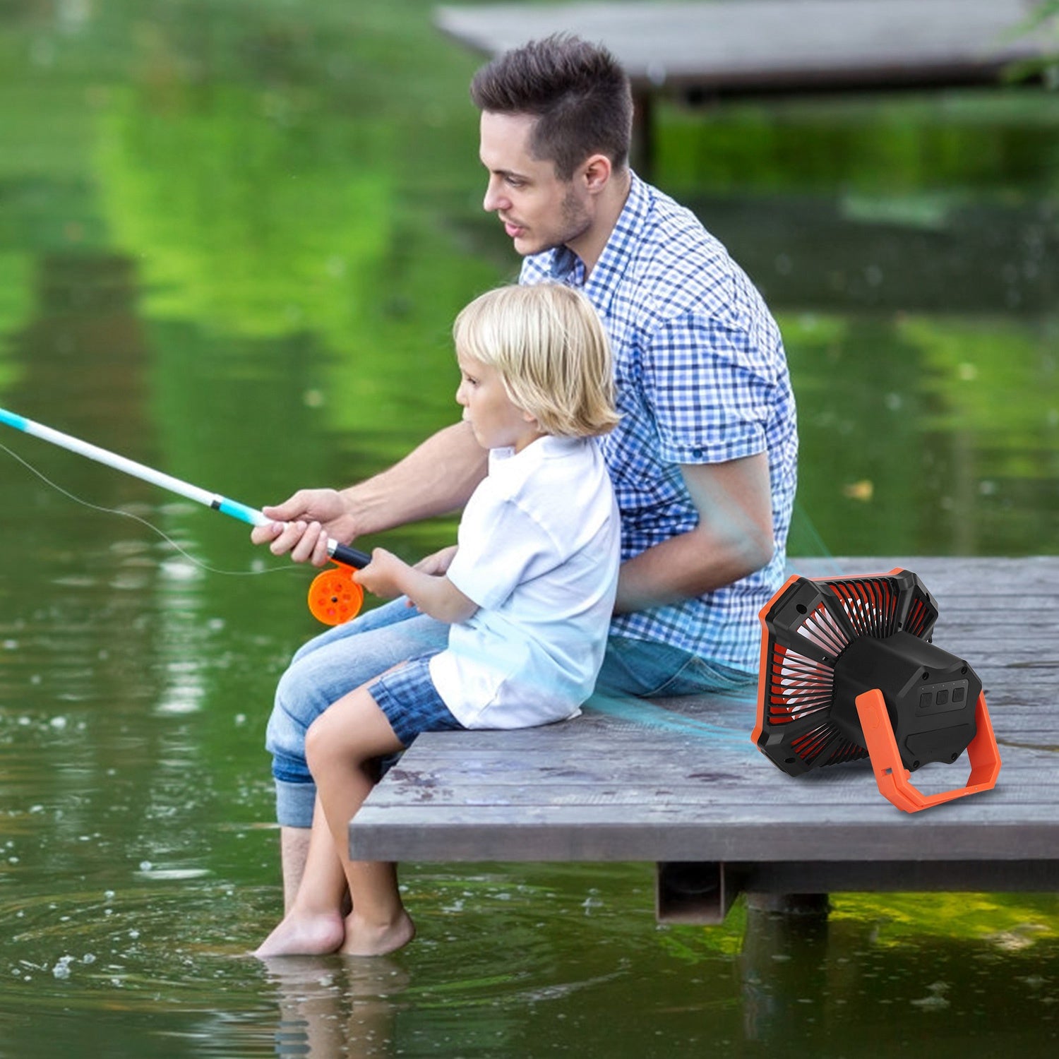 3-in-1 Camping Lantern Fan | 10,000mAh Power Bank, Remote Control, 4 Light Modes & SOS for Camping & Emergencies