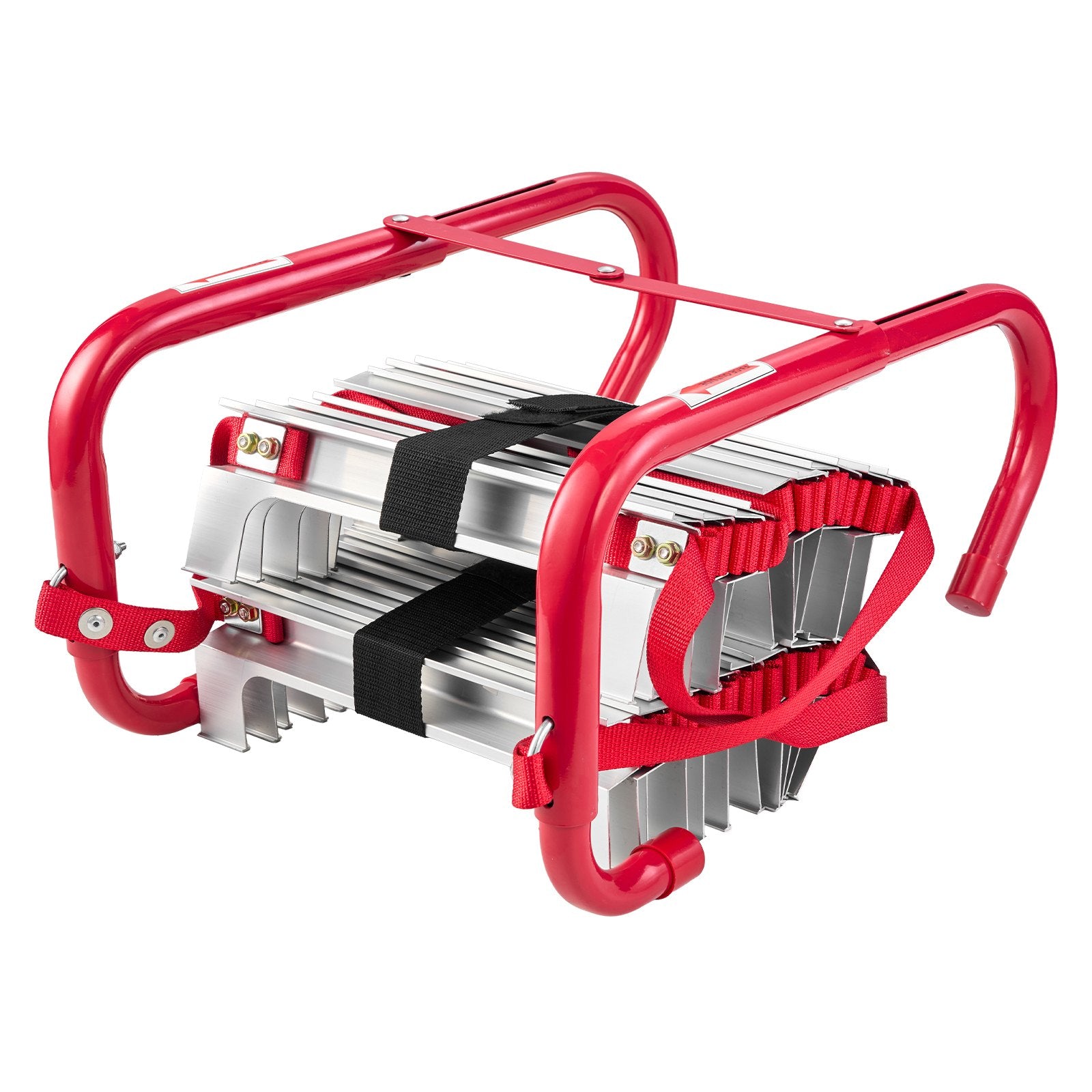 VEVOR 2-Story Fire Escape Ladder | 13FT, 1000 lb Capacity, Aluminum Alloy, Anti-Slip, No-Assembly Emergency Ladder