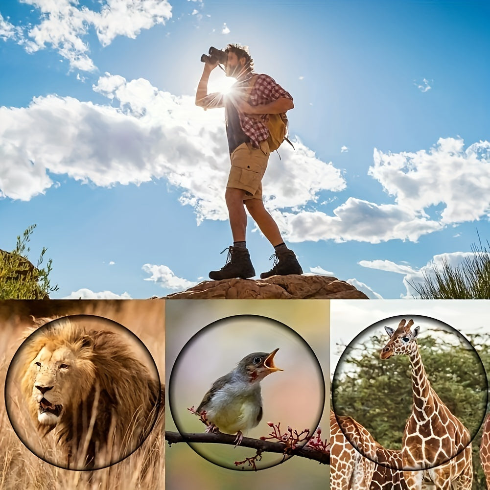 60x60 Professional Binoculars | BAK4 Prism, Low-Light Night Vision, Waterproof & Fog-Proof for Hunting, Birding & Emergencies